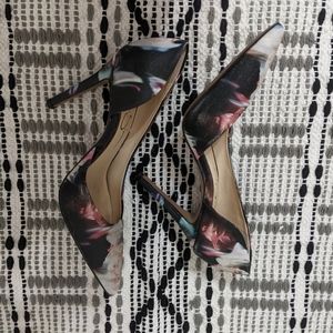 Jessica Simpson floral heels. Size 6.5